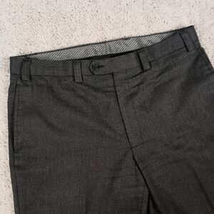 Lauren Ralph Lauren 36x32 Micro Houndstooth Dark Grey Mens Dress Pants